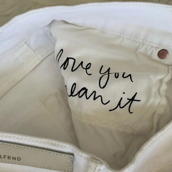 New GRLFRND Reed Cropped Slim Jeans Bronco White NWT Women Denim 31 - Picture 10 of 16